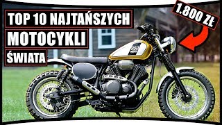 TOP 10 ⛔️ NAJTAŃSZE MOTOCYKLE ŚWIATA 1600 ZŁ [upl. by Row]