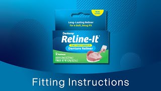 Dentemp RelineIt Instructions for Relining Dentures [upl. by Eibbor332]