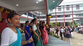 Dance performance by class 10 girls on Teachers day  Cultural Assam Vlogs [upl. by Rocca]