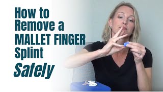 How to Remove a Mallet Finger Splint SAFELY [upl. by Leesa]