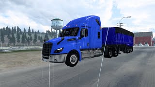 ATS Freightliner Cascadia DOWN HILL WITH JAKE BRAKE  N14 600HP GamePlay [upl. by Colier]