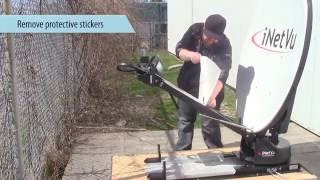 Mobile Driveaway Antenna 1200  Assembly procedure  NJ Albert Telecommunications [upl. by Yretsym]