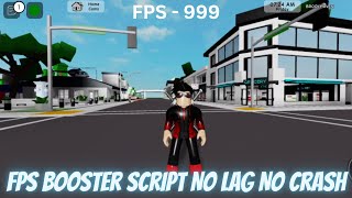 Roblox Fps Booster Script  No Lag No Crashes Anymore  Supports Mobile and Pc executors [upl. by Aidnahs]