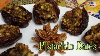 Pistachio Stuffed Dates Thernochef video recipe cheekyricho [upl. by Dyob]