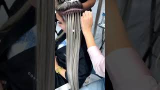 613 Micro Loop Hair Extensions humanhair virginhair hairstyle haircolor hairextensions [upl. by Cowles]