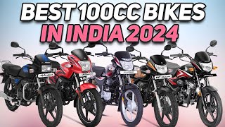 BEST 100CC BIKES 2024  Which is Best 100cc Bike for You  100cc Best Bikes India 2024  Mileage [upl. by Kreiner]