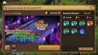 Summoners War Necropolis B10 Team  VerdehileAstarTricaru [upl. by Ettelrac845]