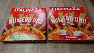 Die neue ITALPIZZA la Numero Uno vom Aldi 🍕 Margherita und Salamio bei mir im Geschmackstest 🤔 [upl. by Eycal]