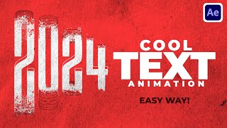 Cool Text Animation In After Effects After Effects Tutorial  Easy Way  No Plugin [upl. by Eilyw367]