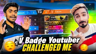 Top V Badge Player Challenge Me 😱 Huzai Vs Awara For All Elite Bundles 🔥  Garena Free Fire [upl. by Ynalem88]