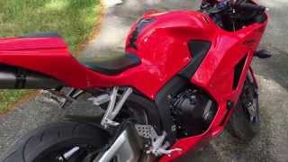 2013 Honda CBR600RR with Akrapovic slip on exhaust [upl. by Elleraj777]