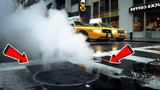 ¿Por qué SALE VAPOR de las ALCANTARILLAS de NUEVA YORK  ¿Qué ESCONDEN las CALLES de NYC [upl. by Cassaundra451]