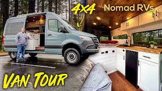 Sprinter 4x4 OFFROAD Overland Camper Van Conversion Build Out by Nomad RVS [upl. by Zetnauq]