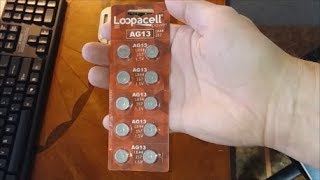 Review amp Save Money LR44 AG13 15V Alkaline Button Cell Batteries WatchClocksHearing AidsTester [upl. by Zobias]