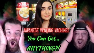 Americans React To quotI Tried Unique Japanese Vending Machines In Tokyo  Safiya Nygaardquot [upl. by Liatnahs]