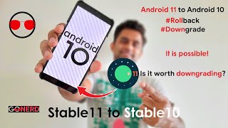 Downgrade from Stable Android 11 to Stable Android 10 in OnePlus7T  It is possible [upl. by Neltiac]