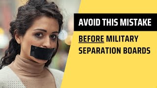 Avoid This Mistake BEFORE Military Administrative Separation Boards [upl. by Ahsiki161]