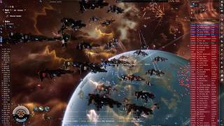 EVE Online Keepstar Battle in Auga [upl. by Eivlys]