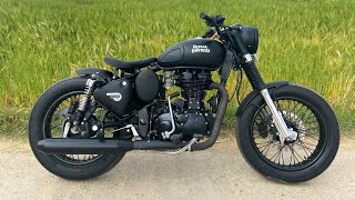 Royal Enfield Modifications Bullet Modificationscustom motorcycle  Bullet Tower sikar [upl. by Bonacci607]