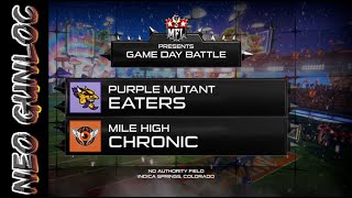 Mutant Football League  Purple Mutant Eaters vs Mile High Chronic [upl. by Annovy]