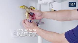 GROHE RED Compact 3in1 kokendwaterkraan met mengventiel op warm water aansluiten [upl. by Clark608]