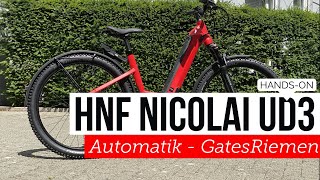 ShortView  HNF Nicolai UD3 Offroad Bosch CX 625Wh Tiefeinsteiger Pedelec Cobi Hub [upl. by Lemkul24]