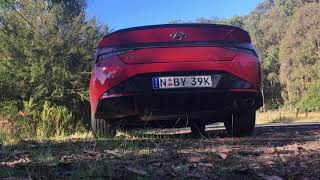 Hyundai i30 N Line Sedan Elantra acceleration and sound [upl. by Harday]