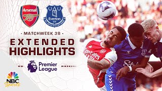 Arsenal v Everton  PREMIER LEAGUE HIGHLIGHTS  5192024  NBC Sports [upl. by Holms]