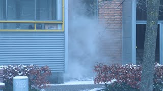 Kælderbrand i boligblok i Ishøj 18124 [upl. by Ardnazil]