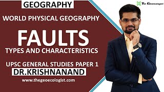 Fault  Types and Characteristics Geomorphology  Dr Krishnanand [upl. by Ottinger]