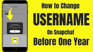 How To Change Snapchat Username Without Waiting 1 Year [upl. by Mirth]