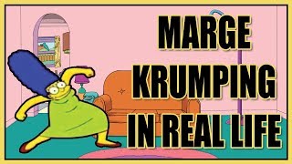 Marge Krumping in real life [upl. by Eidnarb]