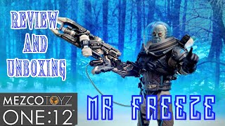 Mezco One12 Collective Mr Freeze Action Figure Unboxing and Review [upl. by Rehtaef143]