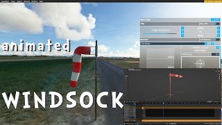 MSFS animated Windsock Tutorial  How to make with Blender  Game Ready with Armature [upl. by Ama]