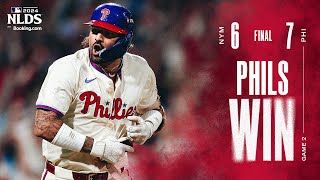 Mets vs Phillies NLDS Game 2 Highlights 10624  MLB Highlights [upl. by Anaihsat]