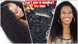 Cant sew in bundles Try Microlinks weft extensionsNo sewing no braiding required  Curls queen [upl. by Nylirahs]