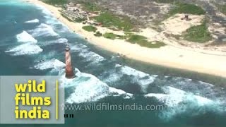 Indira point lighthouse submerged in Greater Nicobar Island tsunami [upl. by Edda]