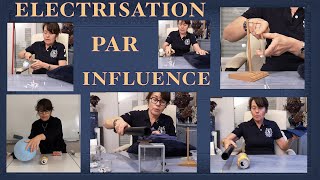 ELECTRISATION PAR INFLUENCENOMBREUSES EXPERIENCES LUDIQUES DELECTROSTATIQUE EXPLICATION TUTO [upl. by Newmann594]