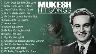 The Melodious  Mukesh Hit Song  Old Bollywood Hits  Mukesh Special  JUKEBOX [upl. by Estis721]