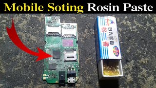 Mobile Sotting remove rosin pastehow to use rosin flux diy rosin flux vs no clean [upl. by Tiny480]