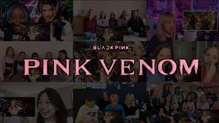 BLACKPINK Pink Venom Reaction mashup [upl. by Eimorej]