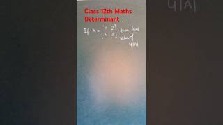 Determinant Matrices Class 12th Maths [upl. by Waddell749]