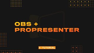 How To Use ProPresenter in OBS  Lower Thirds [upl. by Darum]