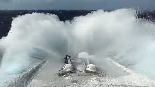 QE2 Queen Elizabeth 2 Ship In A North Atlantic Storm [upl. by Brandy]