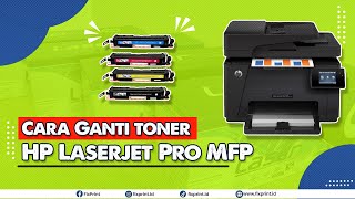 Cara Ganti Toner Cartridge HP Color Laserjet Pro MFP M177FW [upl. by Noreh]