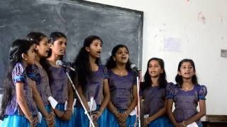 Sarvesham no janani bharat Sanskrit group song Kanikkamatha school SubDistrict school fest 2016 [upl. by Lu]