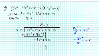 how to divide polynomials by long division algebra 2 common core 33 linear [upl. by Essa973]