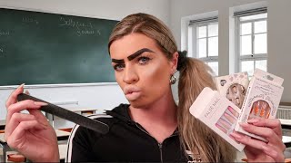 ASMR british chav does your nails in class 💅🏼 roleplay [upl. by Pratt]