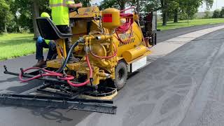 SealMaster Liquid Road SP575 Dual with Curbing box on Island Culdesac [upl. by Rednas103]