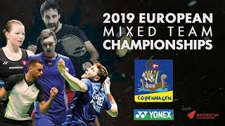 Denmark Rasmussen  Søgaard vs France Gicquel  Labar  Day 1  European Mixed Team C’ships 2019 [upl. by Fairlie70]